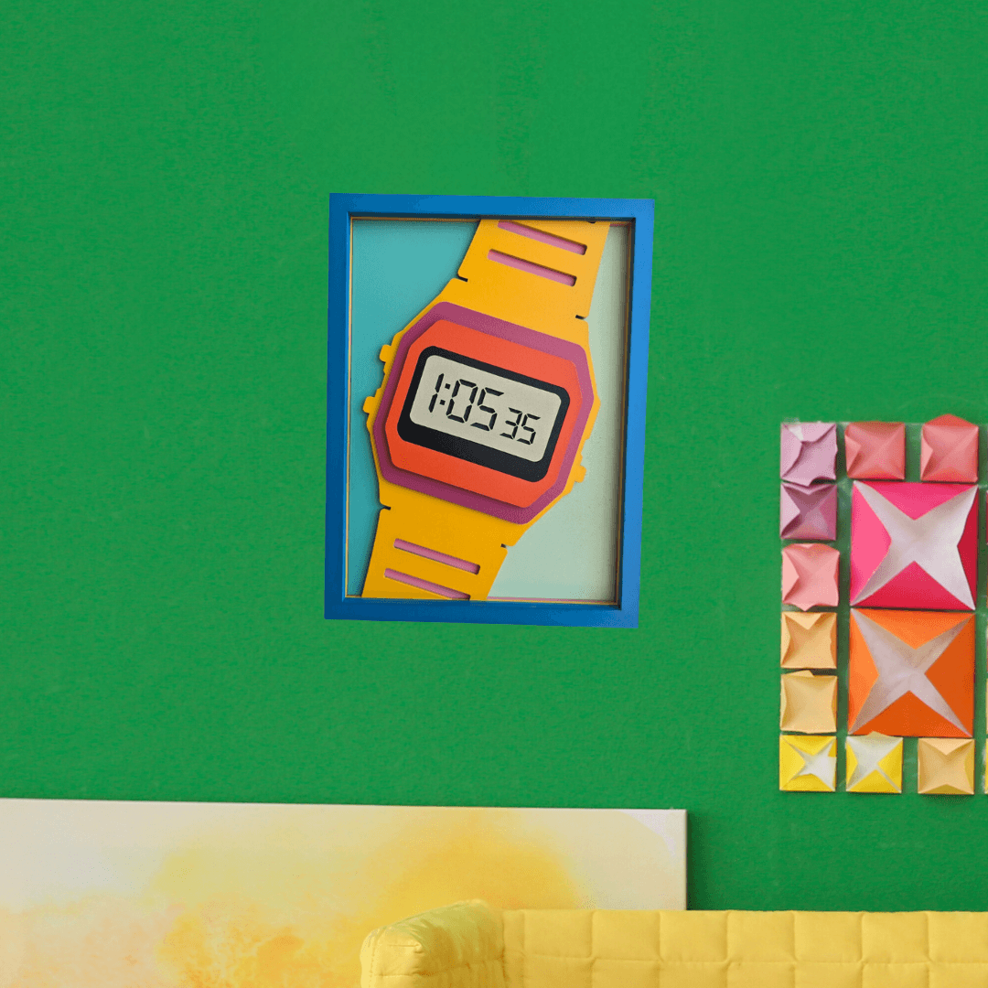 Montre Digitale Rétro - Œuvre d'art originale de Tzachi Nevo